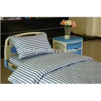 l2 Polyester Cotton Blue White Stripe Hospital Bed Sheet