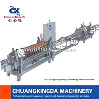 ckd dry type automatic squaring chamfering polishing producting line