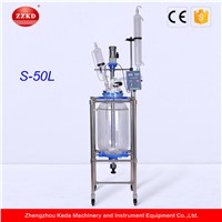 S-50L GG17 High Quality Glass Chemical Agitated Tank Reactor
