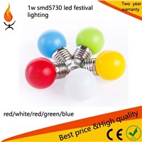different color 1w led small bulb for indoor lighting festival Christmas day