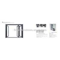 HB60 thermal break aluminum bifold doors for Eurpean market