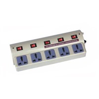 Universal 5 ways power sockets with individual switch Surge protector Multi-sockets