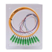 Fiber optic 12core pigtail SC/APC SM 1m