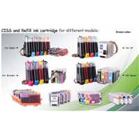 Transprant Refillable and Ciss Ink Cartridge for All Models like HP,Canon,Epson ,Brother,Lexmark