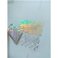 Design VOID tamper evident hologram sticker