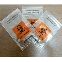 Specimen Ziplock Bag with Logo Biohazard