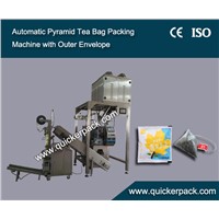 Herbal Tea Pyramid Nylon Bag Packing Machine with Outer Envelope