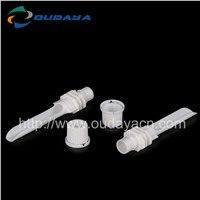 Jelly bag plastic long straw tube with suction nozzle and cap