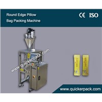 Round Edge Center Seal Pillow Bag Granules Packing Machine