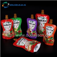 Tomato sauce stand up spout pouch soft package bag