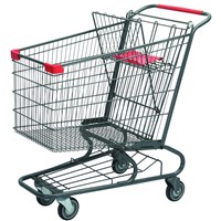 Cheap Four wheels supermarket shopping trolley