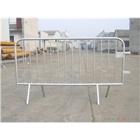 Galvanized 42micron Temporary Steel Metal Construction Road Safety Barricades Rental