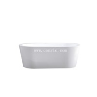 Hangzhou High quality white simple design acrylic bathtub