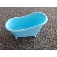 Plastic mini bathtub as gift