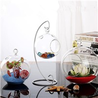 Transparent Glass Terrarium Vase Wedding Decorative Lamp-Blown Hanging Glass Vase