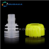 Factory hotselling plastic child-proof jelly cap and spout OEM welcomed