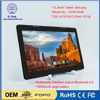 IPS screen 13.3" octa core Android 5.1 WIFI tablet pc with Remix OS ,BT KB, BT mouse