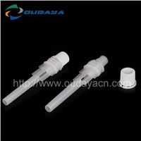 Manufactory bulk plastic long spout straw with cap for beverage