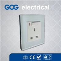 crystal panel switch, glass hotel use switches sockets
