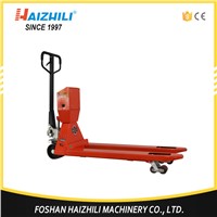 550mm fork width hand pallet truck 3000kg economic price scale pallet truck with printer