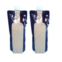 750ml Foldable Wine Pouch,Plastic Stand up Pouch with Spout for Wine,Laminated Plastic Soft Bags