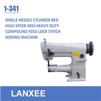 Lanxee 1-341 heavy duty compound feed cylinder bed sewing machine