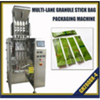 Multi-track granule stick bag packing machine