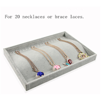 Velvet Liner Arc Surface Trays for Jewellery Stores