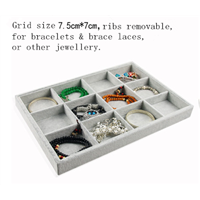 12 Grids Bracelet and Brace Lace Display Trays