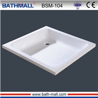 Cheap square drop in fiberglass shower tray for wholesale