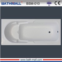 Simple drop in acrylic bathtub with seat