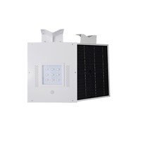 8w Integrated Solar Panel LED Street Light Battery Included