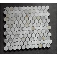 Hexagon White Marble Mosaic