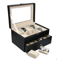 High Grade Leatherette Watch Collection Cases