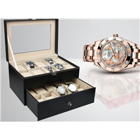 High Grade PU Leatherette Watches Display Case