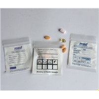 Apothecary Products Disposable Pill Pouches Plastic Printed Ldpe Ziplock Medicine Bag
