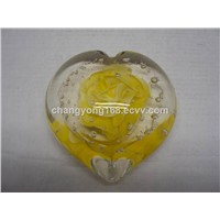 popular glass flower heart