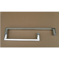 Sliding stainless steel tempered glass door handle
