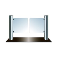 Electronic Vertical Swing Glass Barrier Gate KT005