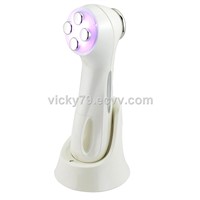Multi-functional galvanic ion beauty facial massager with theraphy
