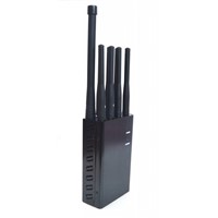 4W High power 8 antennas portable CellPhone 3G 4G GPS WiFi Lojack Jammer