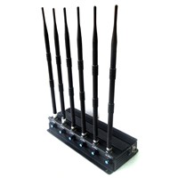 Adjustable 6 Antennas 15W High Power WiFi, VHF, UHF and Cell Phone Jammer