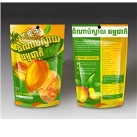 400G Mango Dried Fruit Pouch,Laminated Stand up Zipper Pouch for Mango,Ziplock Food Pouch
