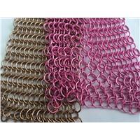 metal mesh drapery/metal mesh curtain/decorative woven mesh