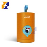 Customized cute children's toy robot box/ cardboard round paper tube box/toy box