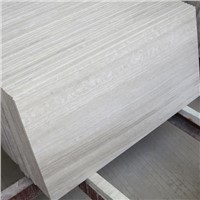 Wood White Marble Slab