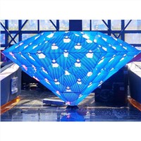 Diamond DJ booth, high-quality indoor LED display, high-definition and high-brightness,