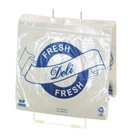 Virgin LDPE Reclosable Plastic Ziplock Saddle Bag Deli Bag with Printed Logo for Packing Food