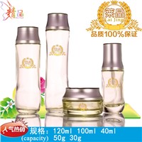 china sales cosmetic toner lotion day night cream glass packaging spray bottle