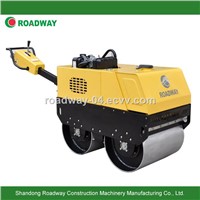 walk-behind double drum vibratory road roller